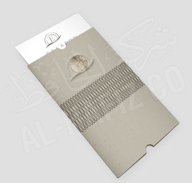 Folded Paper Certificate Holder with Die Cut - Light Grey