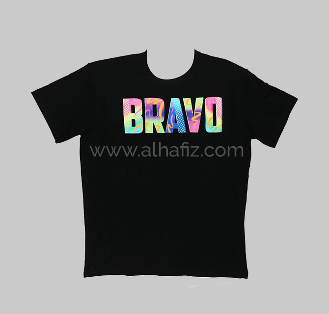 Black T-Shirt DTF Printing