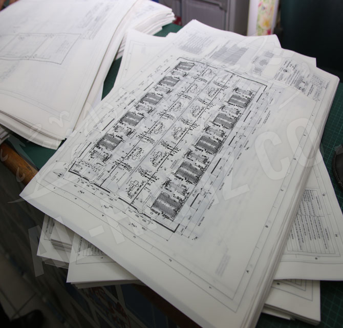Printing of Black & White Drawings