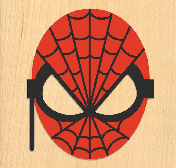 قزحي الألوان الرقمية المطبوعة قناع - سبايدرمان