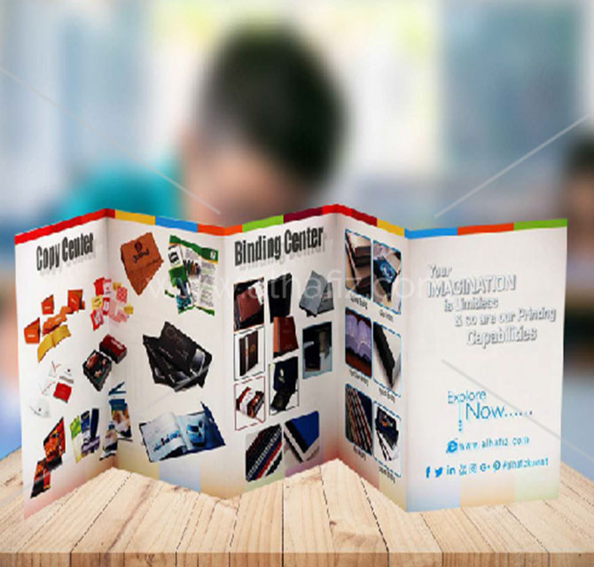 Digital printed Trifold Brochure 