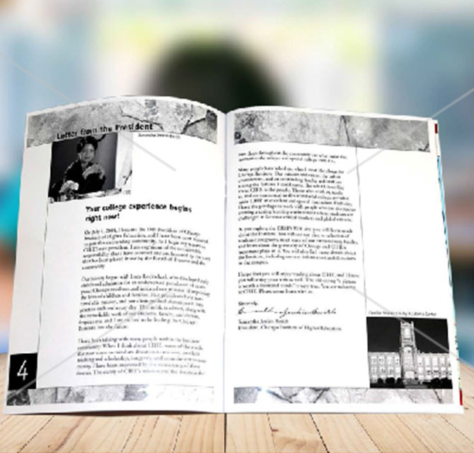 Digital magazine printing black and White