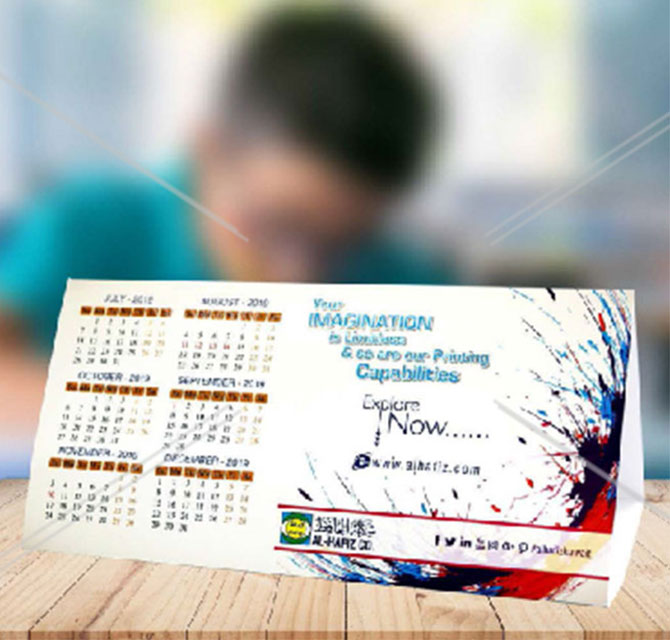 School Table Calendar Digital Printing 