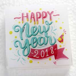 Acrylic Paper Weight - Happy New Year