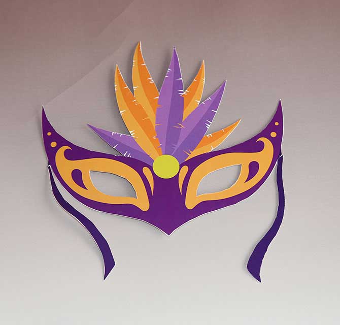 Die-Cut Paper Mask - Exotic Bird