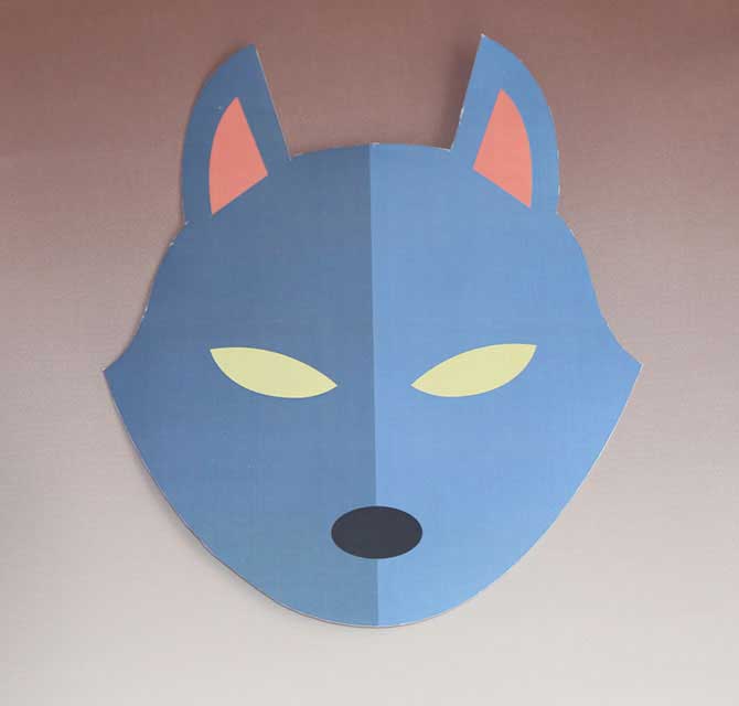 Die-Cut Paper Mask - Wolf