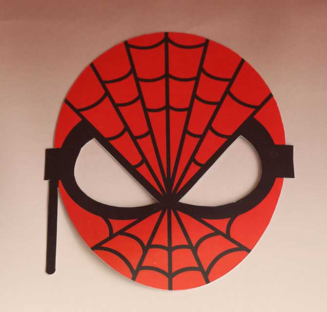 Printed & Die-Cut Paper Mask - Spiderman