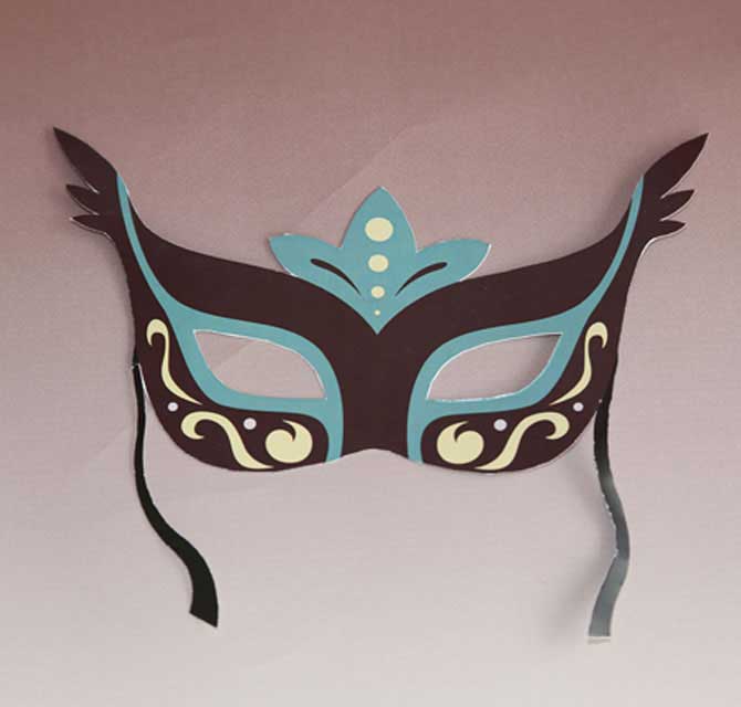 Printed & Die-Cut Paper Mask - Princess