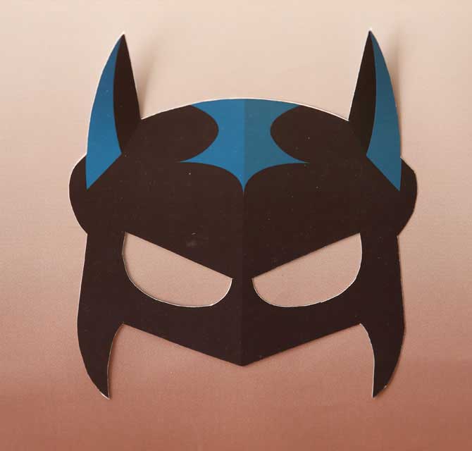 Paper Die-Cut Mask - Batman