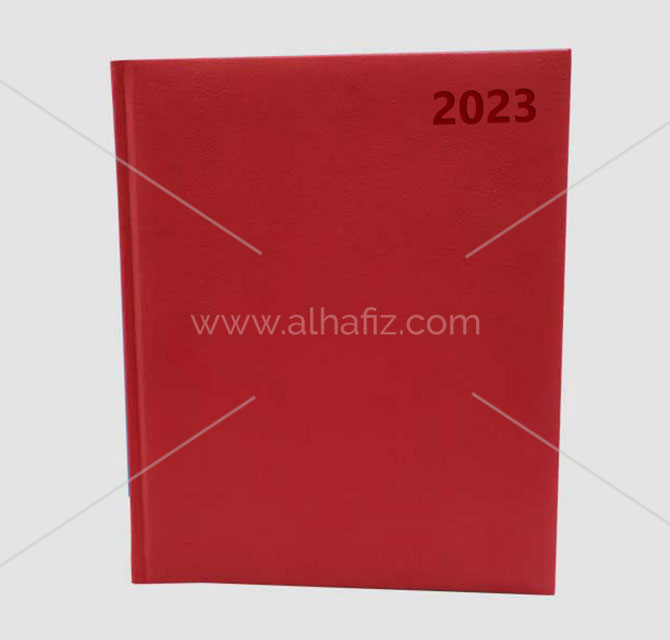 Customized 2023 Monthly Diary Agenda with Calendars Dark brown