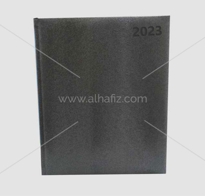 Professional Custom PU Hardcover Paper Diary Planner Notebook 2023 (Black)