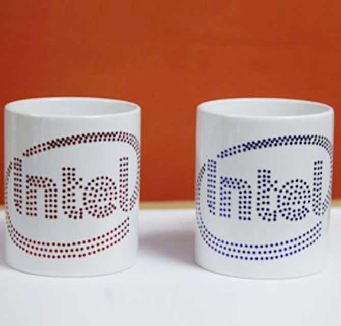 Spangle Mugs - Intel(Blue/Red Logo)