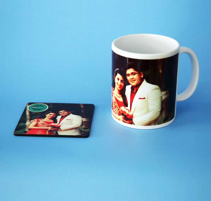 كوب وكوستر شاي  ـ  زوجين