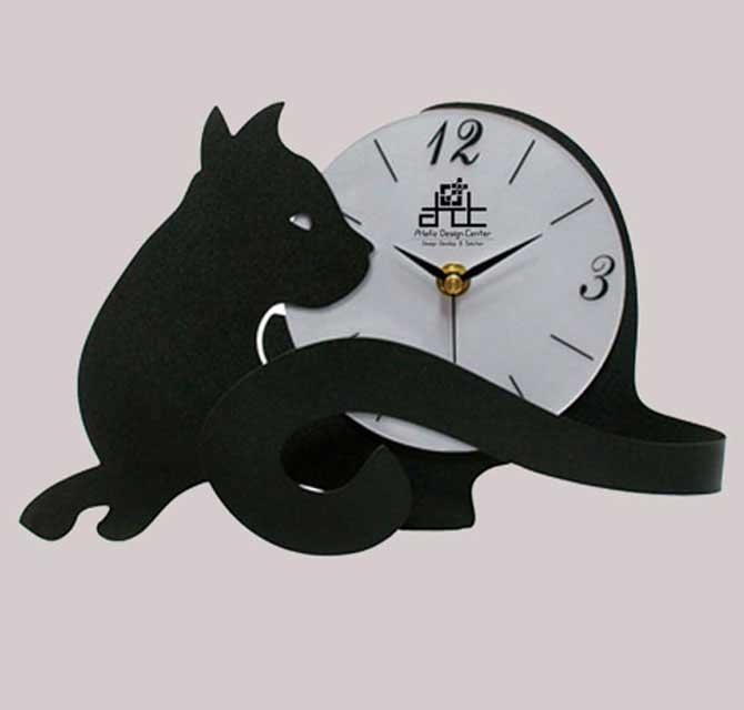 Wall Clock Printing - Logo (Cat Clock)