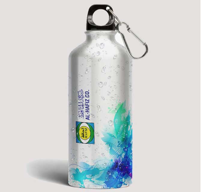 Full Color Printed  Water Bottle - Silver