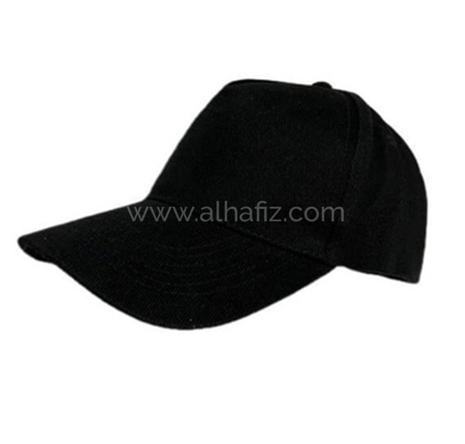 NARVA - 5 Panel Heavy Brushed Cotton Cap - Black