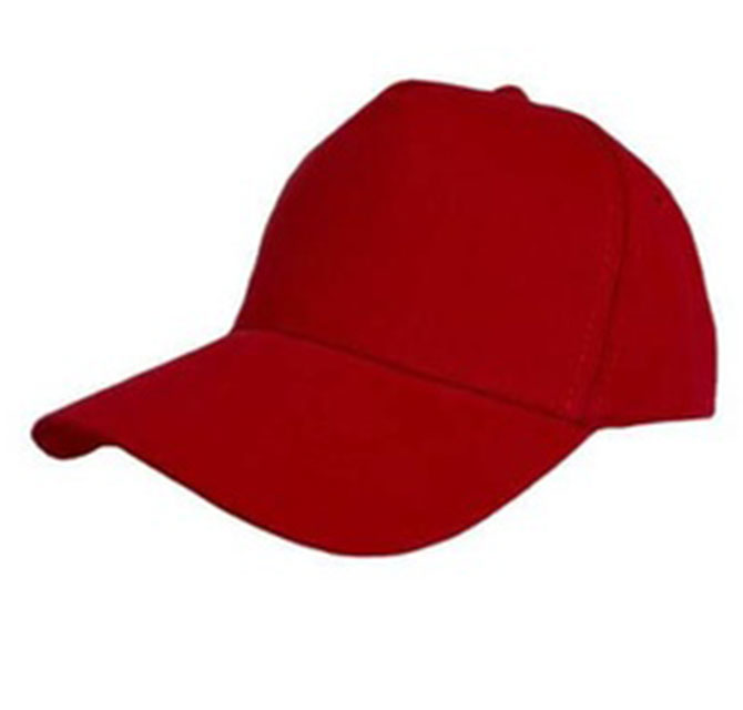NARVA - 5 Panel Heavy Brushed Cotton Cap - Red