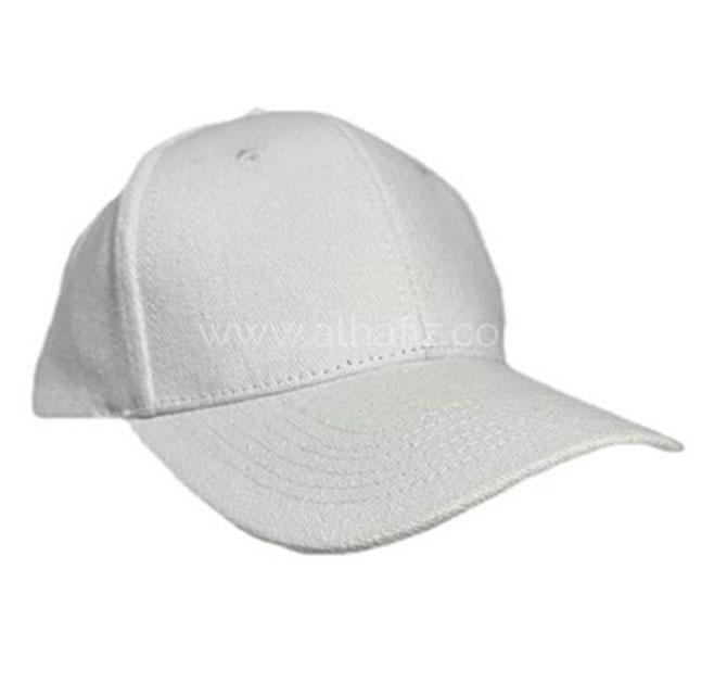 TARTU - 6 Panel Heavy Brushed Cotton Cap - White