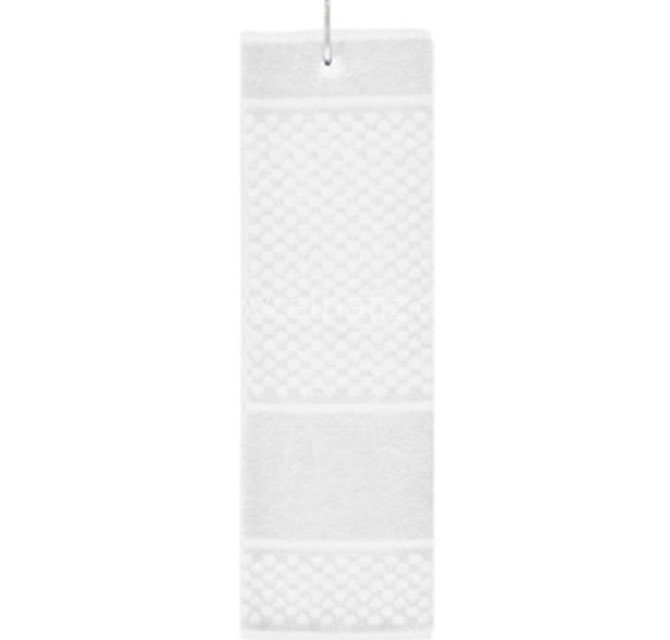 MARABA - Sports Hand Towel with Carabiner - White