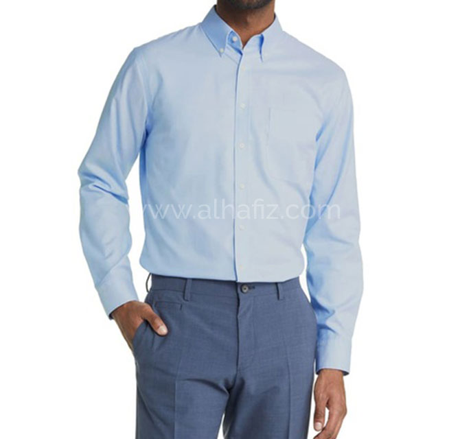 Oxford - Santhome Mens Business Wrinkle-Free Formal Shirt