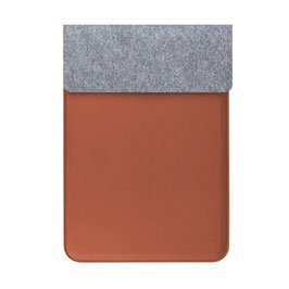 Camden - Giftology 14 Felt Laptop Sleeve With 15w Magnetic Charger - Tan
