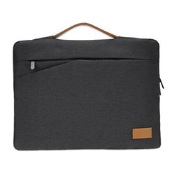 Salcea - Santhome 15 Laptop Sleeve - Black/tan