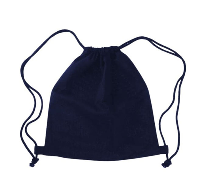 RINGE - Cotton Drawstring Bag - Navy Blue