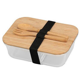 Corneto - Hans Larsen Glass Lunch Box With Bamboo Cutlery