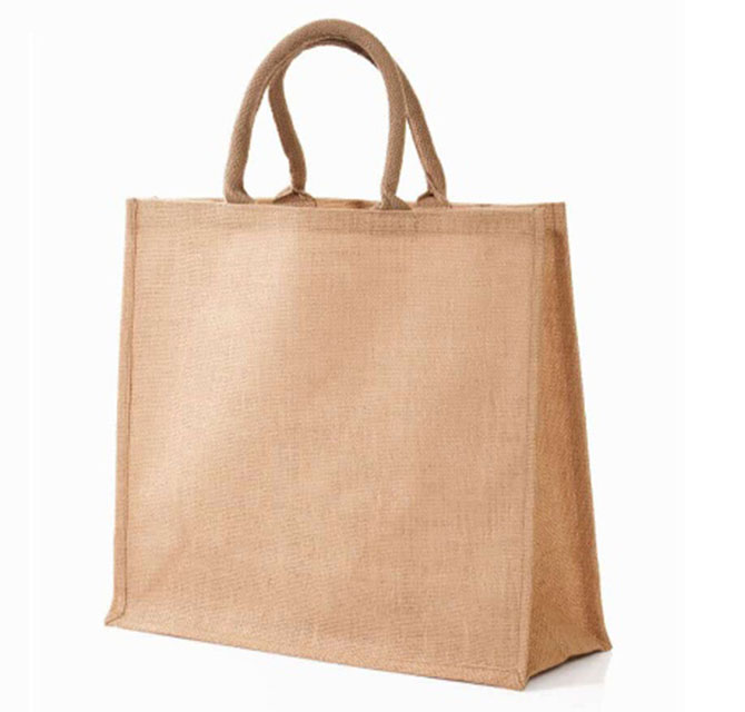 Eco-neutral Jute Shopping Bag - Horizontal - Natural