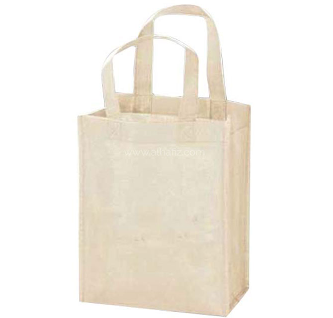 Non-Woven Shopping Bag Vertical Cream