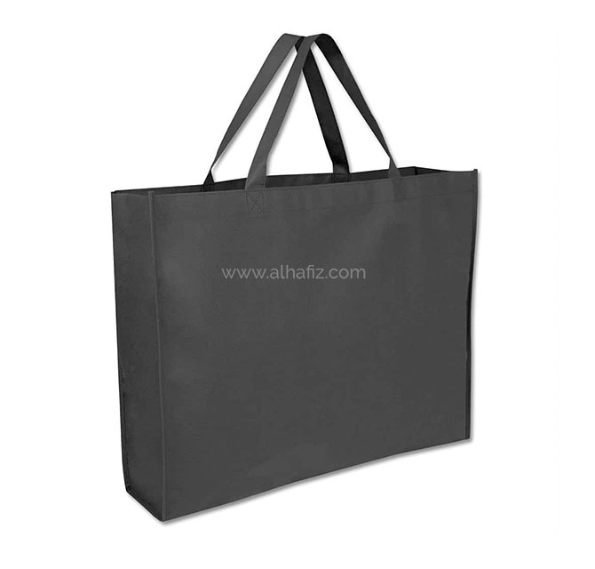 Non-woven Shopping Bag Horizontal - Black