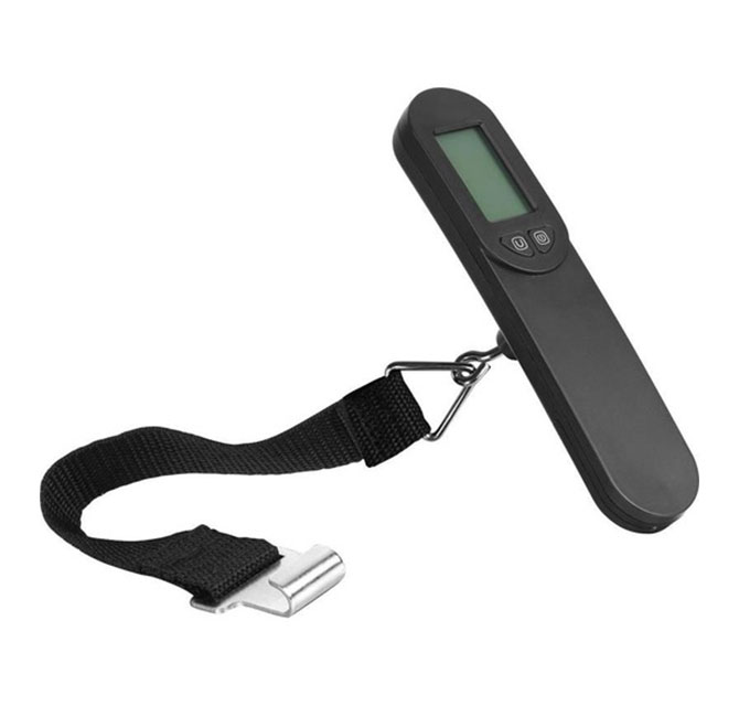 CASERTA - memorii Digital Luggage Scale - Black/Black