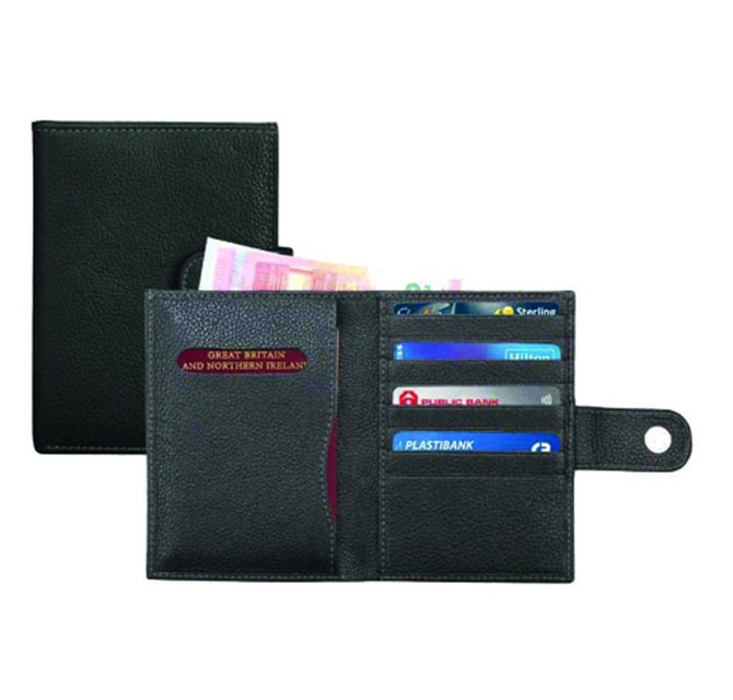 BARI - SANTHOME Genuine Leather Passport Cover (Anti-microbial)