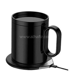 Crivits - Smart Mug Warmer With Wireless Charger - Black
