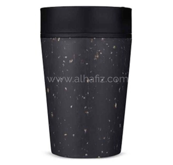 Circular Cup 8oz Grey & Ink