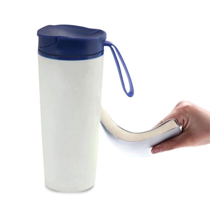 EUNOIA - Hans Larsen Anti-Spill Mug with Blue lid