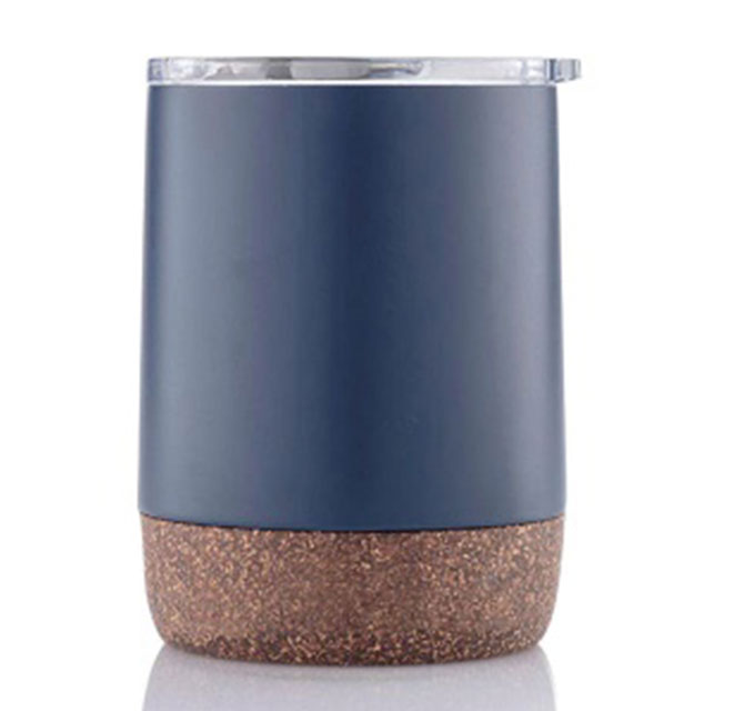 GOUDA - Hans Larsen Vacuum Mug With Cork Base - Blue