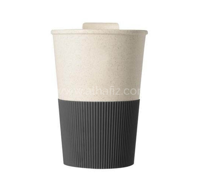 MALTA - Reusable Wheatstraw Cup 350ml - Black
