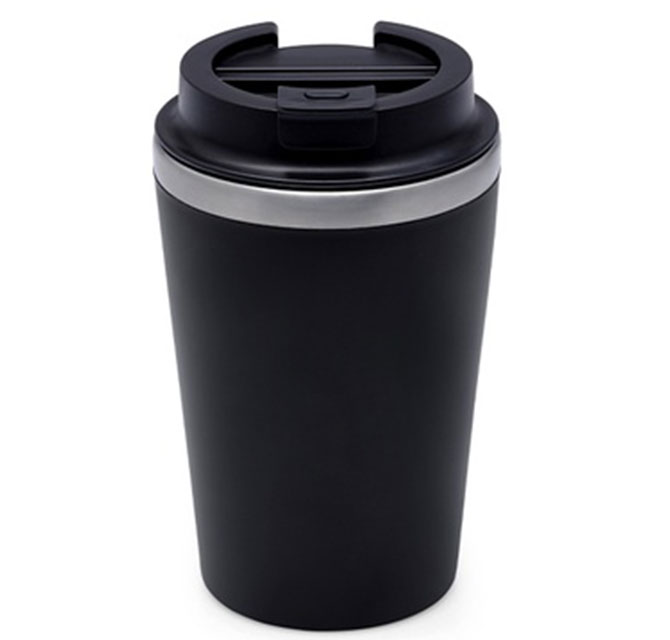 MOSS - Giftology Steel/PP Double Wall Tumbler - 350ml - Black