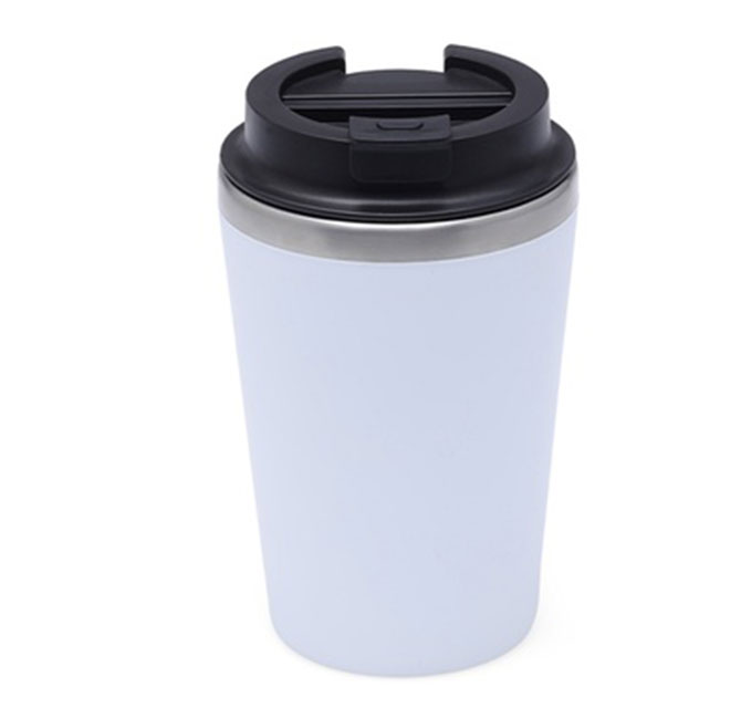 MOSS - Giftology Steel/PP Double Wall Tumbler - 350ml - White