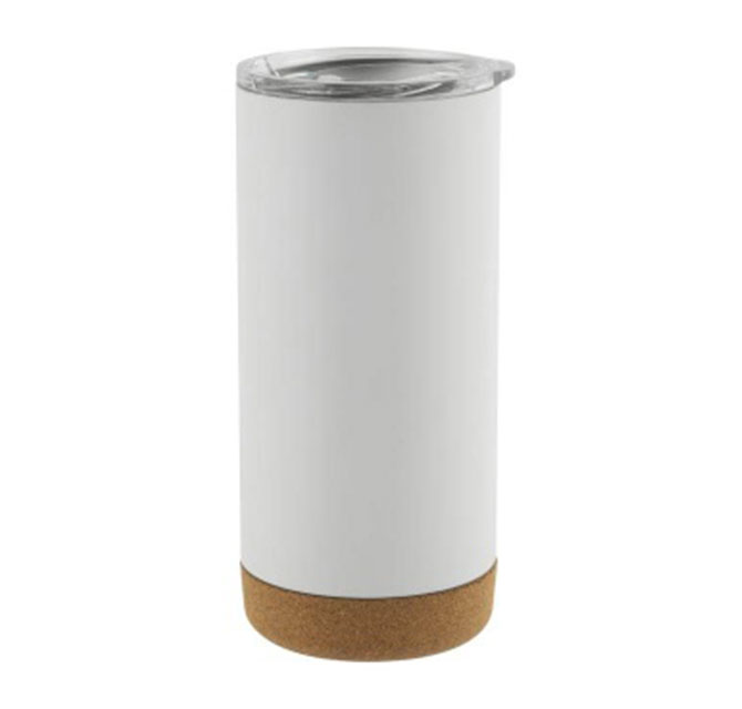 RASTATT - Giftology Insulated Mug / Tumbler with Cork Base - White
