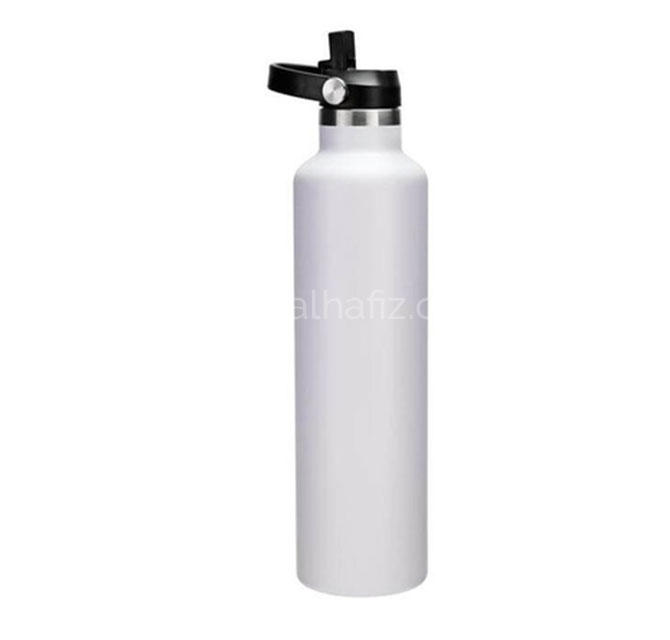 CERVO - Hans Larsen Vacuum Stainless Steel Bottle with Sports Lid - 1L - White