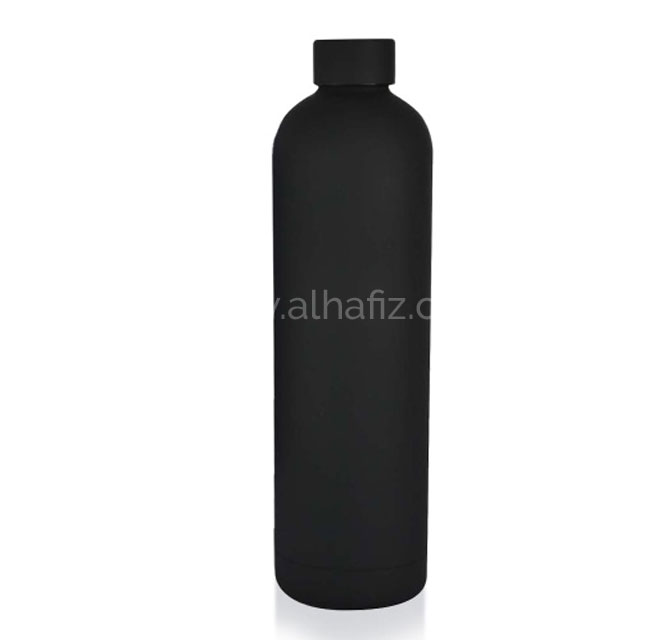 GRIGNY - Soft Touch Insulated Water Bottle - 1000ml - Black