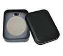 KARAK - Metal Luggage Tag With Leather Strap in a Tin Box