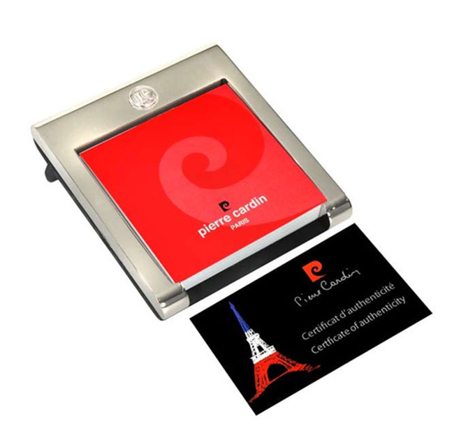 BITONO - PIERRE CARDIN Metal Memo Pad
