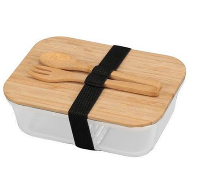 CORNETO - Hans Larsen Glass Lunch Box with Bamboo Cutlery