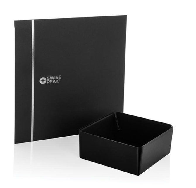 Swiss PeakÂ® RCS Recycled PU Foldable Magnetic Storage Tray - Black