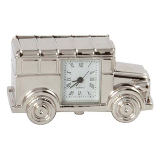 TRIOMPE - PIERRE CARDIN Silverplated Desk Clock
