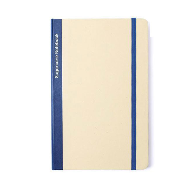 BUREN - eco-neutral Sugarcane Paper A5 Notebook - Navy Blue