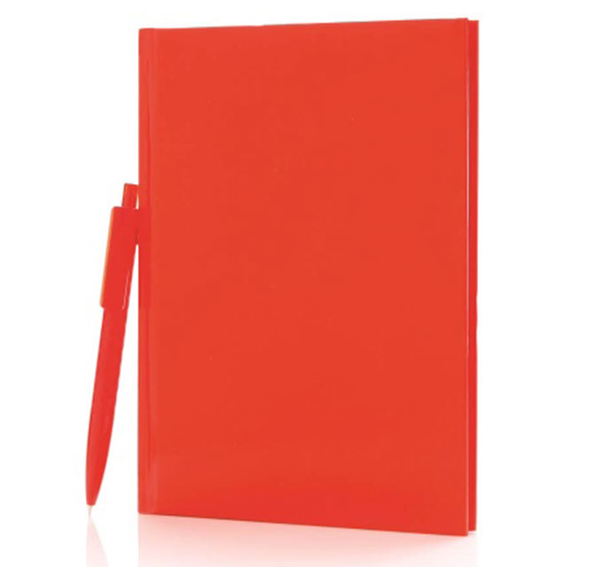 XD A5 Hard Cover Notebook With Pen - Red